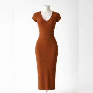 See You Monday Rust Maxi Dress